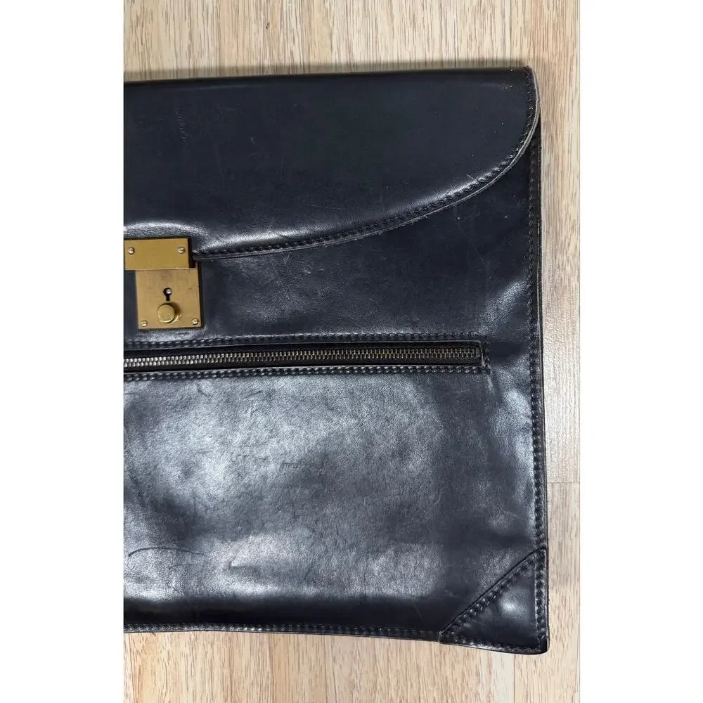 Vintage Gucci Leather Envelope Document Portfolio